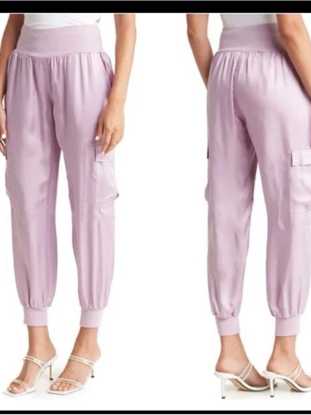 cinq a sept Lilac Cargo Jogger Pants